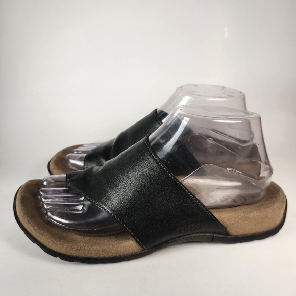 TAOS Women's Gift 2 Sandal Size 8 Black Leather Arch Support Shoe - Picture 2 of 11